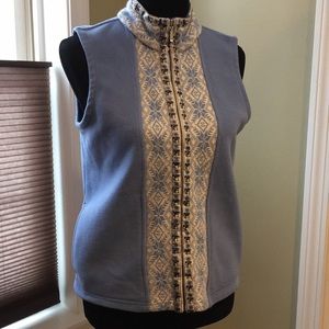 LL Bean women’s fleece Scandinavian vest